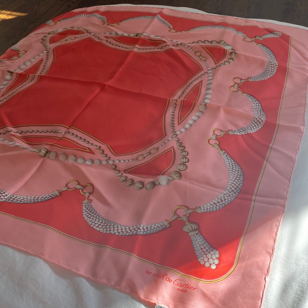 Cartier 90 square silk scarf